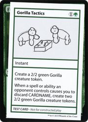 Gorilla Tactics (CMB1-076) - Mystery Booster Playtest Cards 2021