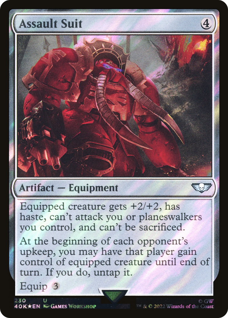 Assault Suit (40K-230) - Warhammer 40,000 Commander Foil