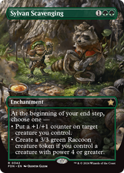 Sylvan Scavenging (Borderless) (FDN-342) - Foundations (Borderless) Foil