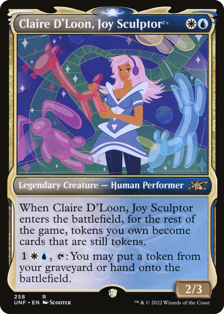Claire D'Loon, Joy Sculptor (UNF-258) - Unfinity: (Showcase)