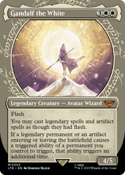 Gandalf the White (LTR-305) - The Lord of the Rings: Tales of Middle-earth: (Showcase) (Borderless) Foil