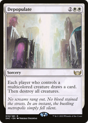 Depopulate (PPSNC-010) - Streets of New Capenna Promos Foil