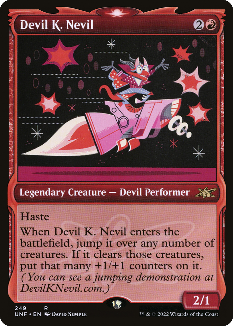 Devil K. Nevil (UNF-249) - Unfinity: (Showcase) Foil