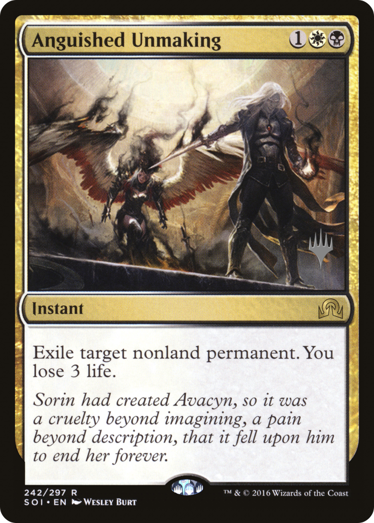 Anguished Unmaking (PPTHB-242) - Shadows over Innistrad Promos Foil