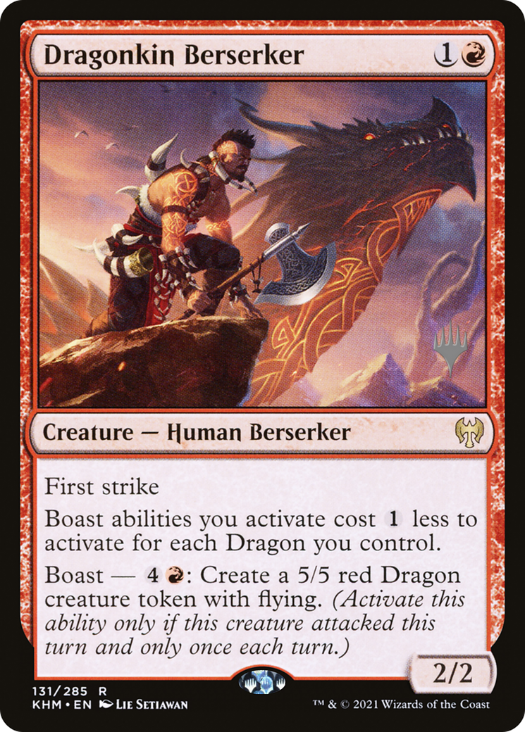 Dragonkin Berserker (PPKHM-131P) - Kaldheim Promos Foil