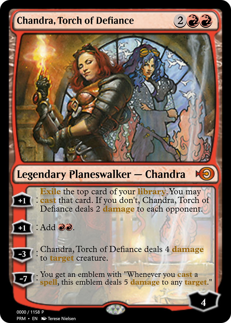 Chandra, Torch of Defiance (PRM-70934) - Magic Online Promos Foil