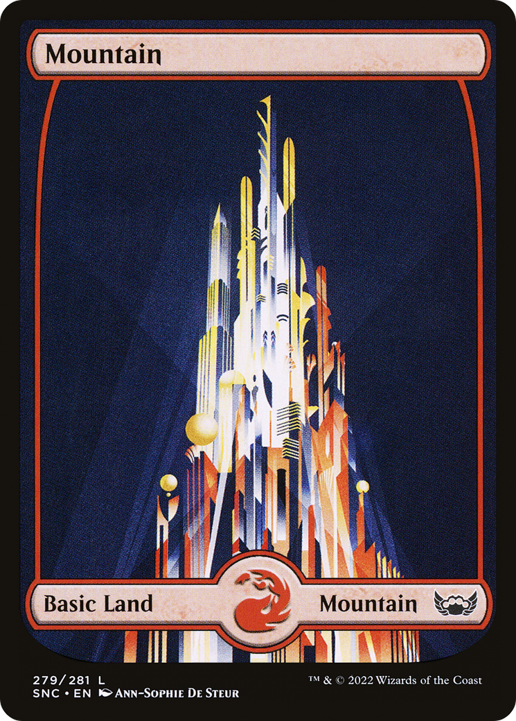 Mountain (SNC-279) - Streets of New Capenna: (Full Art) Foil