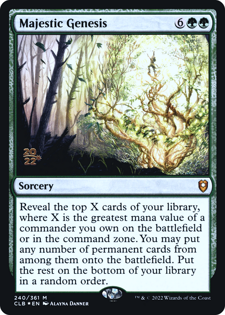 Majestic Genesis (PRE-240S) - Battle for Baldur's Gate Promos Foil