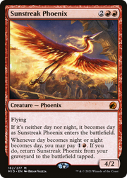 Sunstreak Phoenix (PPMID-162) - Innistrad: Midnight Hunt Promos Foil