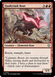 Quaketusk Boar (BLB-146) - Bloomburrow Foil