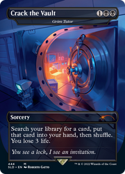 Grim Tutor (SLD-444) - Secret Lair Drop / Crack the Vault (Borderless)