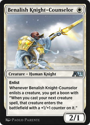 Benalish Knight-Counselor (YDMU-001) - Alchemy: Dominaria