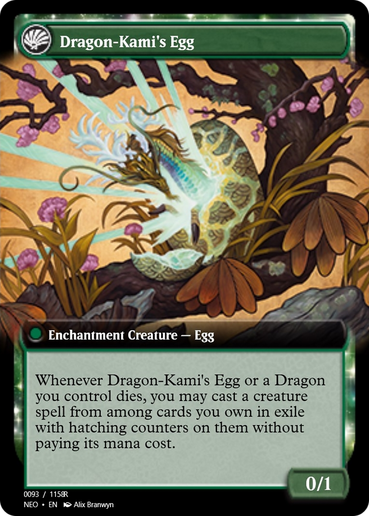 The Dragon-Kami Reborn // Dragon-Kami's Egg (PRM-98051) - Magic Online Promos: (enchantment)