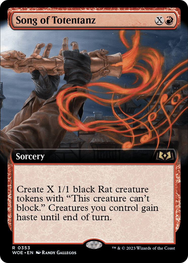Song of Totentanz (WOE-353) - Wilds of Eldraine: (Extended Art)
