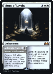 Virtue of Loyalty // Ardenvale Fealty (PRE-038) - Wilds of Eldraine Promos Foil