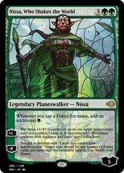 Nissa, Who Shakes the World (PRM-77995) - Magic Online Promos Foil