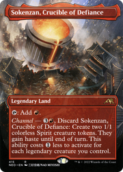 Sokenzan, Crucible of Defiance (NEO-415) - Kamigawa: Neon Dynasty (Borderless)