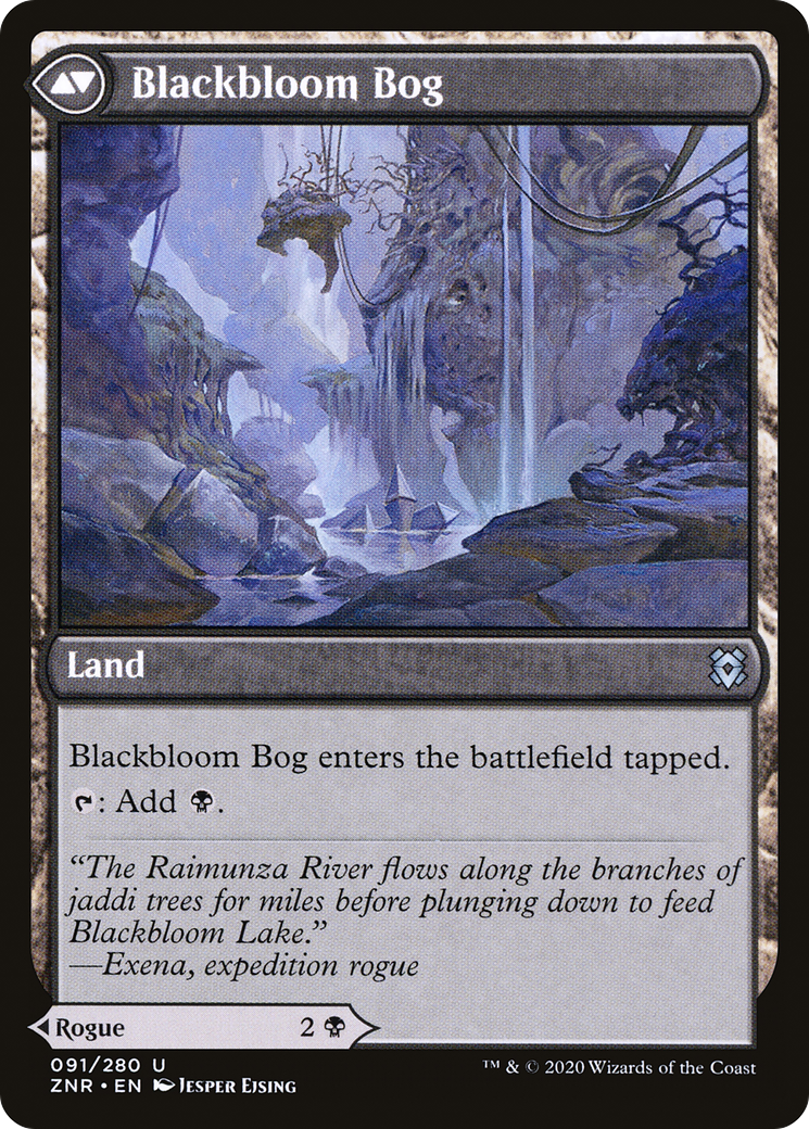 Blackbloom Rogue // Blackbloom Bog (ZNR-091) - Zendikar Rising
