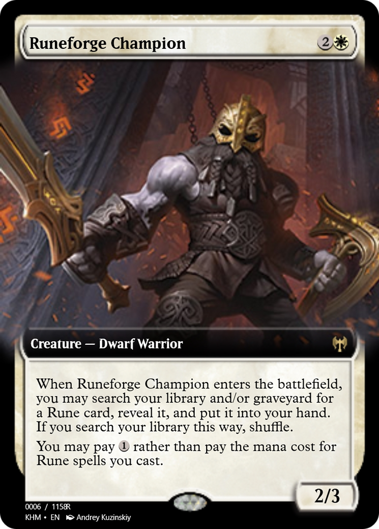 Runeforge Champion (PRM-88208) - Magic Online Promos