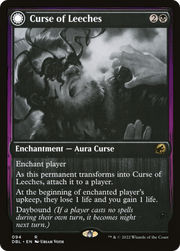 Curse of Leeches // Leeching Lurker (DBL-094) - Innistrad: Double Feature: (Double Faced Transform)