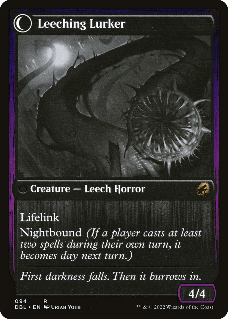 Curse of Leeches // Leeching Lurker (DBL-094) - Innistrad: Double Feature: (Double Faced Transform)