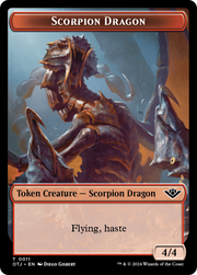 Scorpion Dragon (TOTJ-011) - Outlaws of Thunder Junction Tokens