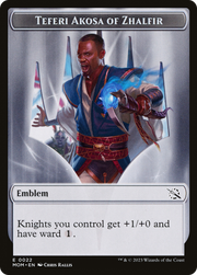 Teferi Akosa of Zhalfir Emblem (TMOM-022) - March of the Machine Tokens