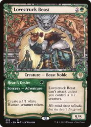 Lovestruck Beast // Heart's Desire (ELD-299) - Throne of Eldraine: (Showcase)