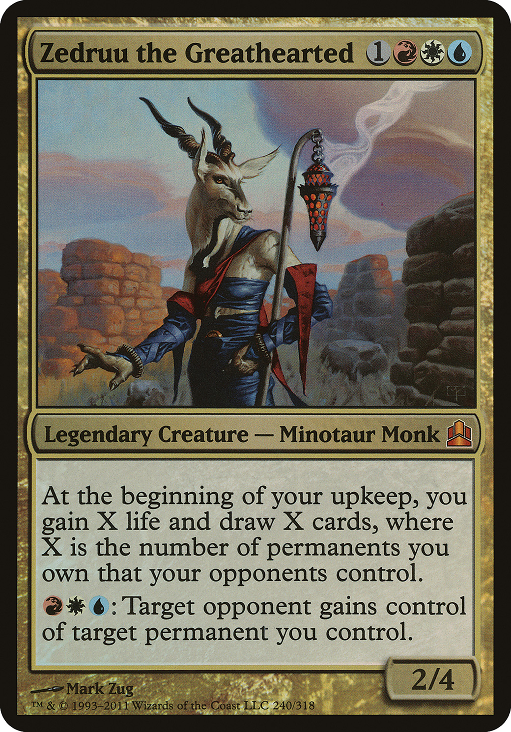 Zedruu the Greathearted (OVER-) - Commander 2011 Oversized Foil