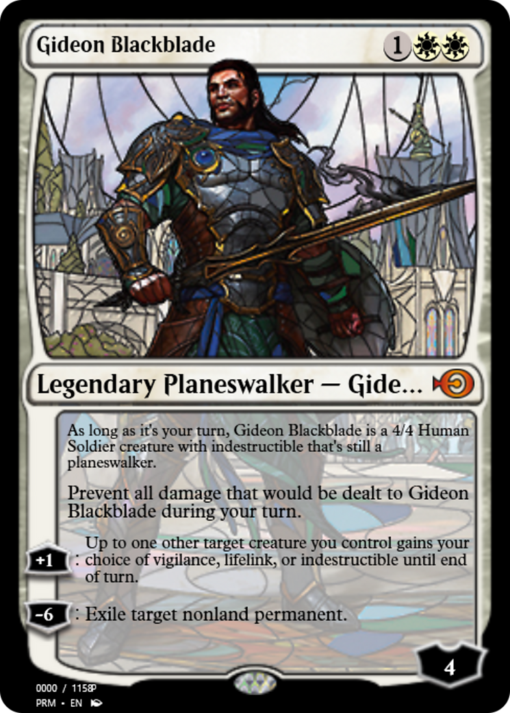 Gideon Blackblade (PRM-78019) - Magic Online Promos