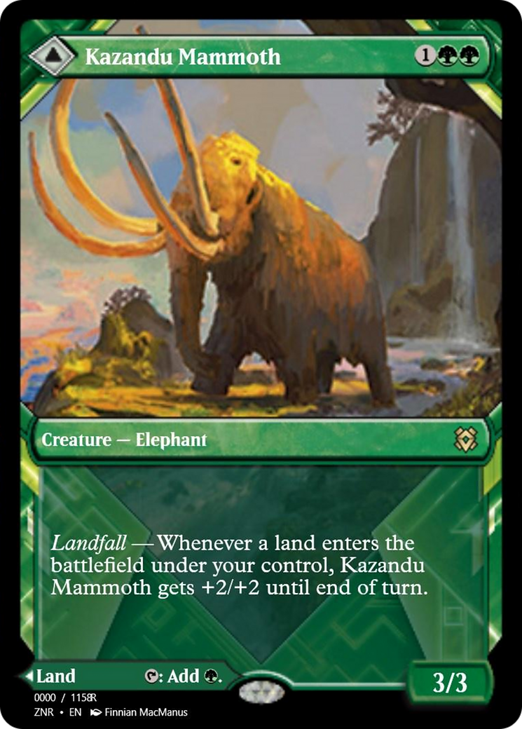 Kazandu Mammoth // Kazandu Valley (PRM-83846) - Magic Online Promos Foil