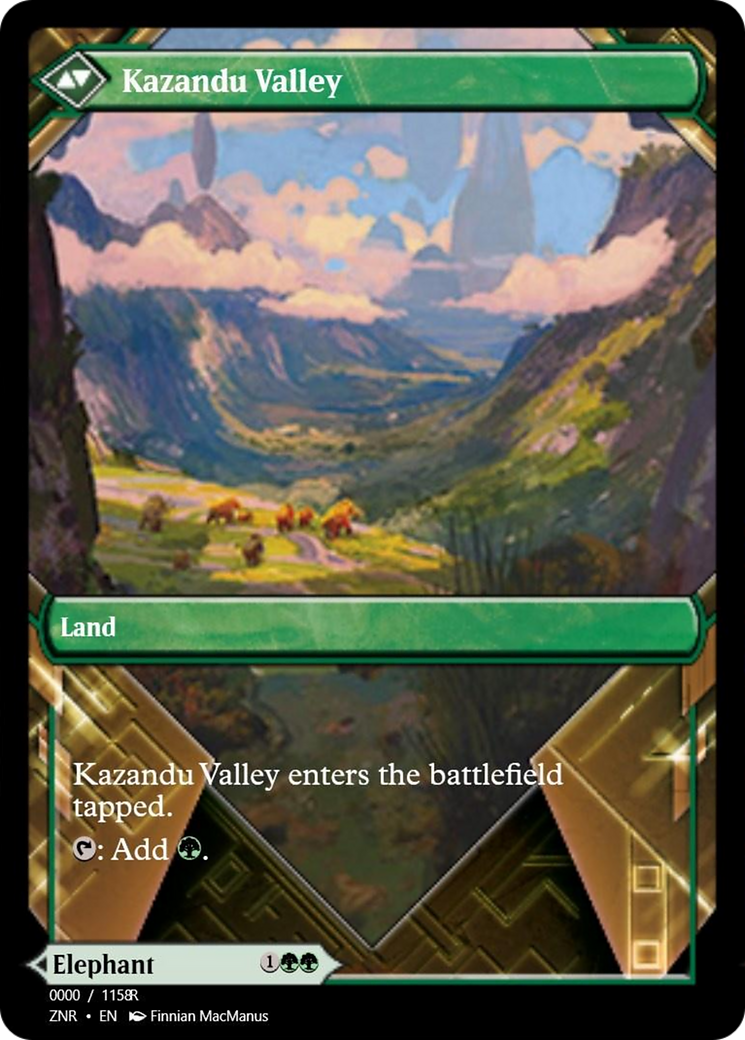 Kazandu Mammoth // Kazandu Valley (PRM-83846) - Magic Online Promos