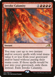 Invoke Calamity (PPNEO-147P) - Kamigawa: Neon Dynasty Promos