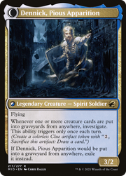 Dennick, Pious Apprentice // Dennick, Pious Apparition (MID-217) - Innistrad: Midnight Hunt: (Double Faced Transform) Foil
