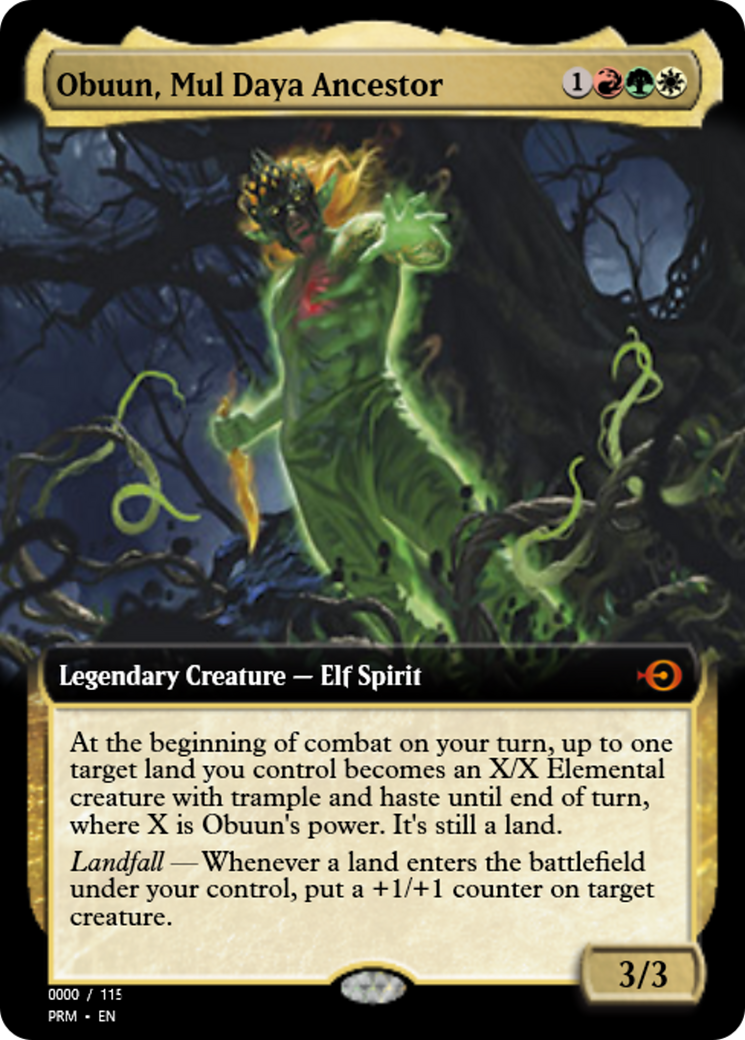 Obuun, Mul Daya Ancestor (PRM-83836) - Magic Online Promos