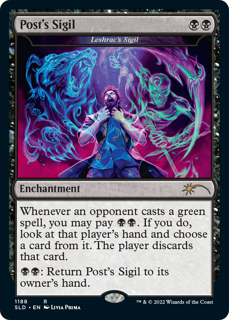 Leshrac's Sigil (SLD-1188) - Secret Lair Drop / Post's Sigil Foil