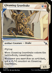 Gleaming Geardrake (MKM-361) - Murders at Karlov Manor: (Showcase)