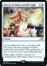 March of Otherworldly Light (PRE-028) - Kamigawa: Neon Dynasty Promos Foil