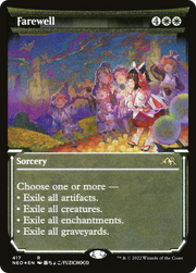 Farewell (NEO-417) - Kamigawa: Neon Dynasty: (Showcase) Etched Foil