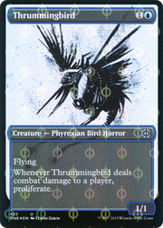 Thrummingbird (ONE-432) - Phyrexia: All Will Be One: (Showcase) Foil