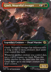 Gimli, Mournful Avenger (LTR-436) - The Lord of the Rings: Tales of Middle-earth (Borderless) Foil