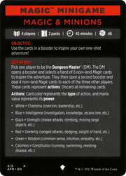 Magic and Minions // Magic and Minions (cont'd) (MAFR-003) - Adventures in the Forgotten Realms Minigames Foil