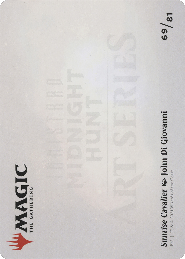 Sunrise Cavalier // Sunrise Cavalier (AMID-069) - Midnight Hunt Art Series (Borderless) Foil
