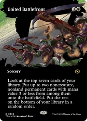 United Battlefront (TDM-330) - Tarkir: Dragonstorm: (Showcase) (Borderless)