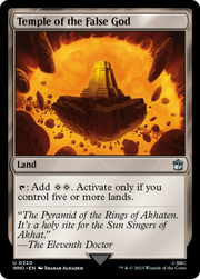 Temple of the False God (WHO-320) - Doctor Who Foil
