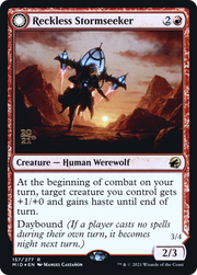 Reckless Stormseeker // Storm-Charged Slasher (PRE-157S) - Innistrad: Midnight Hunt Promos: (Double Faced Transform) Foil