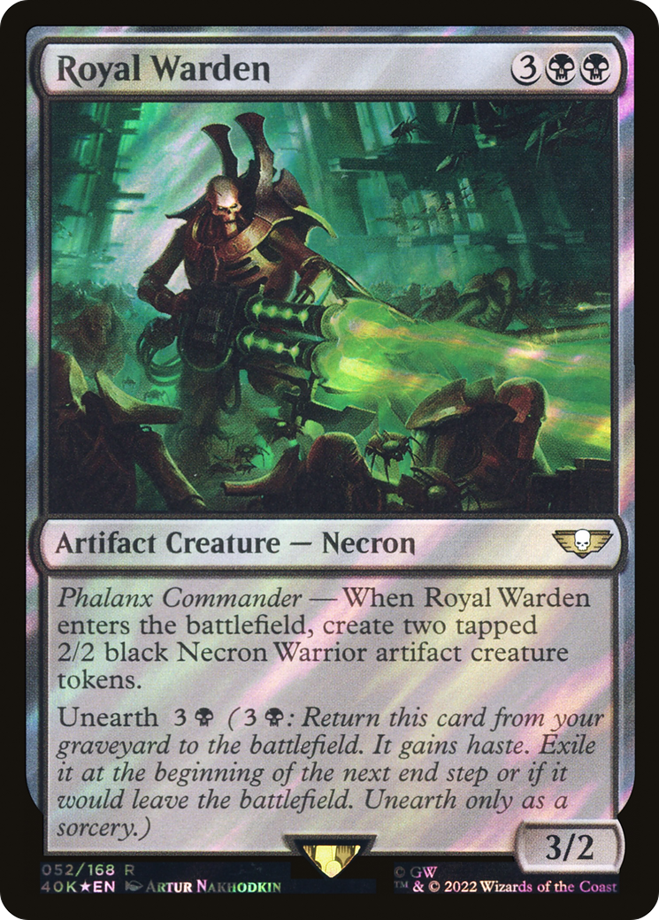 Royal Warden (40K-052) - Warhammer 40,000 Commander Foil