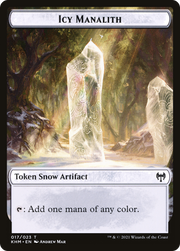 Icy Manalith (KHM-017) - Kaldheim Tokens: (snow) Foil