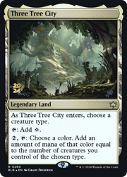 Three Tree City (PRE-260) - Bloomburrow Promos Foil