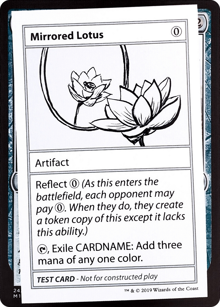 Mirrored Lotus (CMB1-107) - Mystery Booster Playtest Cards 2021